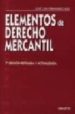 ELEMENTOS DE DERECHO MERCANTIL de FERNANDEZ, JOSE LUIS 