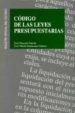 CODIGO DE LAS LEYES PRESUPUESTARIAS de PASCUAL GARCIA, JOSE 