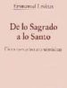 DE LO SAGRADO A LO SANTO di LEVINAS, EMMANUEL 