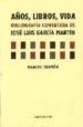 AOS, LIBROS, VIDA. BIBLIOGRAFIA COMENTADA DE JOSE LUIS GARCIA MA RTIN de TRAMON, MARCOS 