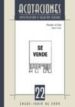 ACOTACIONES N 22: REVISTA DE INVESTIGACION TEATRAL di VV.AA. 