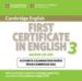 CAMBRIDGE FIRST CERTIFICATE IN ENGLISH 3 FOR UPDATED EXAM. (AUDIO CDS (2)) (EXAMINATION PAPERS FROM UNIVERSITY OF CAMBRIDGE ESOL EXAMINATIONS) di VV.AA. 