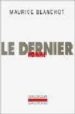 LE DERNIER HOMME de BLANCHOT, MAURICE 