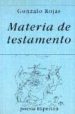 MATERIA DE TESTAMENTO de ROJAS, GONZALO 