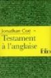 TESTAMENT A L ANGLAISE ETUI de COE, JONATHAN 