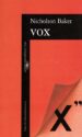VOX (2 ED.) de BAKER, NICHOLSON 