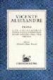 PROSA de ALEIXANDRE, VICENTE 