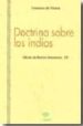 DOCTRINA SOBRE LOS INDIOS de VITORIA, FRANCISCO DE 