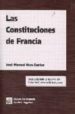 LAS CONSTITUCIONES DE FRANCIA de VERA SANTOS, JOSE MANUEL 
