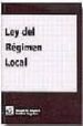 LEY DEL REGIMEN LOCAL di VV.AA. 