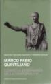 SOBRE LA ENSEANZA DE LA ORATORIA I-III di QUINTILIANO, MARCO FABIO 