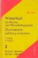 WRTERBUCH DER RECHTS-UND WIRTSCHAFTSSPRACHE (5 ED.) di BECHER 