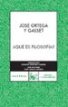 QUE ES FILOSOFIA? di ORTEGA Y GASSET, JOSE 