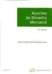 APUNTES DE DERECHO MERCANTIL (12 EDICION) de BERCOVITZ RODRIGUEZ-CANO, ALBERTO 