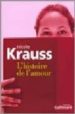 L HISTOIRE DE L AMOUR de KRAUSS, NICOLE 