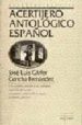 ACERTIJERO ANTOLOGICO ESPAOL de GARFER, JOSE LUIS  FERNANDEZ, CONCEPCION 