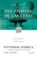 DEL ESPIRITU DE LAS LEYES (14 ED.) de MONTESQUIEU, CHARLES DE SECONDAT 