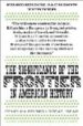 SIGNIFICANCE OF THE FRONTER IN AMERICAN HISTORY de TURNER, FREDERICK JACKSON 