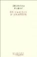 UN CABINET D AMATEUR: HISTOIRE D UN TABLEAU de PEREC, GEORGES 