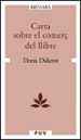CARTA SOBRE EL COMER DE LLIBRES de DIDEROT, DENIS 