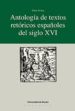 ANTOLOGIA DE TEXTOS RETORICOS ESPAOLES DEL SIGLO XVI di ARTAZA, ELENA 