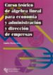 CURSO TEORICO DE ALGEBRA LINEAL PARA ECONOMIA Y ADMINISTRACION Y DIRECCION DE EMPRESAS de PRIETO SAEZ, EMILIO 
