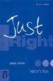 JUST RIGHT. TEACHER S BOOK (INTERMEDIATE) di HARMER, JEREMY 