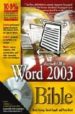 MICROSOFT OFFICE: WORD 2003 BIBLE (INCLUDES CD-ROM) de HESLOP, BRENT  ANGELL, DAVID  KENT, PETER 
