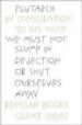 IN CONSOLATION TO HIS WIFE de PLUTARCH 