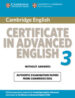 CAMBRIDGE CERTIFICATE IN ADVANCED ENGLISH 3 FOR UPDATED EXAM. STU DENT S BOOK WITHOUT ANSWERS (EXAMINATION PAPERS FROM UNIVERSITY OF CAMBRIDGE ESOL EXAMINATIONS) di VV.AA. 