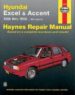 HYUNDAI EXCEL & ACCENT AUTOMOTIVE REPAIR MANUAL 1986 TO 1998 di HAYNES, JOHN H.  LEDOUX, ALAN  STUBBLEFIELD, MIKE 