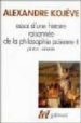 ESSAI D UNE HISTOIRE RAISONNEE DE LA PHILOSOPHIE PAIENNE II: PLAT ON ARISTOTE de KOJEVE, ALEXANDRE 