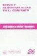 ERROR Y RESPONSABILIDAD EN EL CONTRATO de VERDA Y BEAMONTE, RAMON DE 