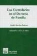 LOS FORMULARIOS EN EL DERECHO DE FAMILIA de SANCHEZ PEDRERO, ADOLFO 