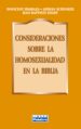 CONSIDERACIONES SOBRE LA HOMOSEXUALIDAD EN LA BIBLIA di HIMBAZA, INNOCENT  SCHENKER, ADRIAN 