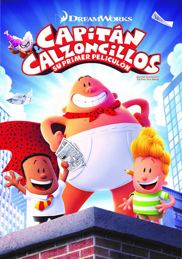 póster de la película de animación Capitán calzoncillos