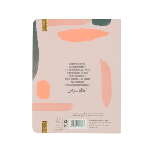 Organización Semanal Divertida Mr. Wonderful - Planificador Semanal 'Mi Tiempo, Mis Planes' - Agenda Con Pegatinas Y Diseños Motivadores Planificador Semanal 192 Páginas