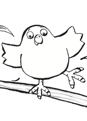 Coloreable gratis del Pollo Pepe