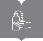 a tu disposición el uso de gel hidroalcohólico