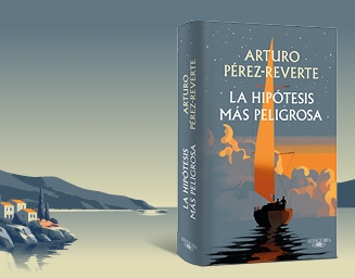 Imagen del libro sobre montañas al amanecer