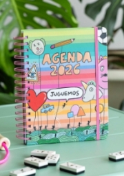 Imagen de agenda de 72 Kilos con diseño colorido