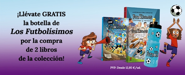 botella de agua y libros