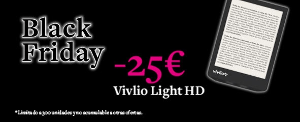 eReader Vivlio Light HD 25 euros de descuento!