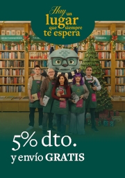 personaje Truman y libreros en la librería