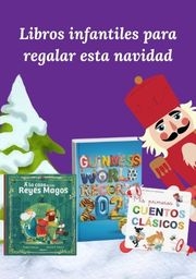 libros infantiles arbol de navidad con nieve y cascanueces