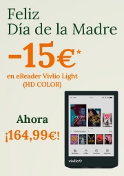 cartel con texto e imagen de un eReader