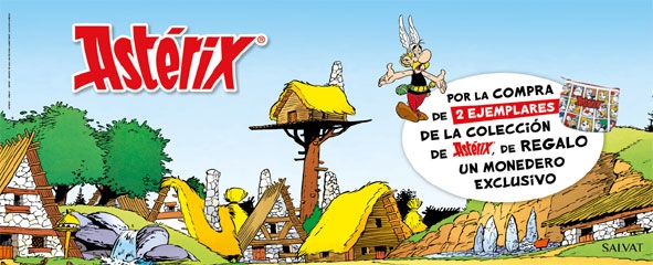 ilustración aldea Astérix