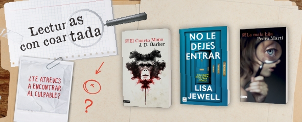 portadas libros y lupa