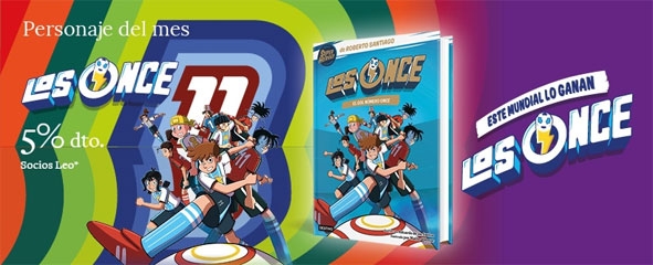 personajes de Los Once y portada libro