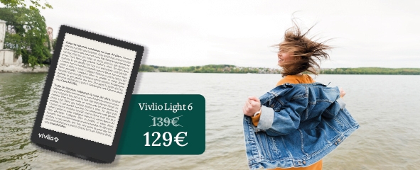 mujer con eReader